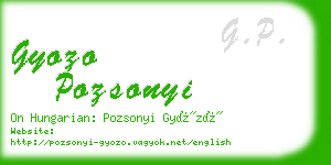 gyozo pozsonyi business card